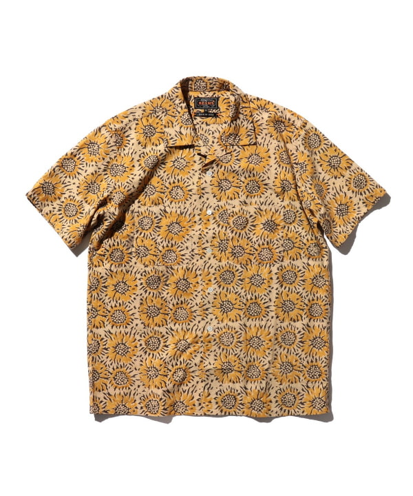 BEAMS PLUS（ビームス プラス）Open Collar Block Print Sun