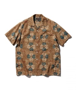 Open Collar Block Print geometric pattern