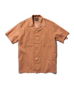 Open Collar Bumpy Stripe