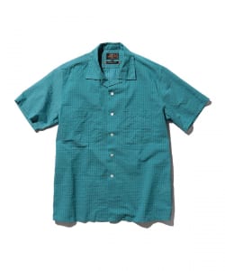 Open Collar Bumpy Stripe