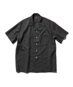 Open Collar Washable Wool Plaid