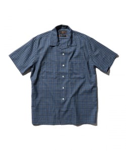 Open Collar Washable Wool Plaid