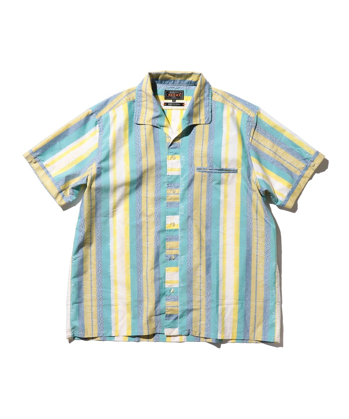 Italian Collar Bright Jacquard シャツ・ブラウス MEN YELLOW S Italian Collar Bright Jacquard シャツ・ブラウス MEN YELLOW S