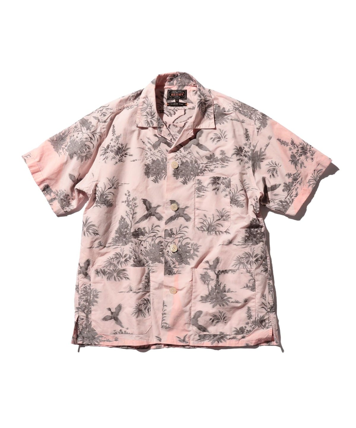 Beach Shirt Cut Jacquard シャツ・ブラウス MEN PINK S Beach Shirt Cut Jacquard シャツ・ブラウス MEN PINK S