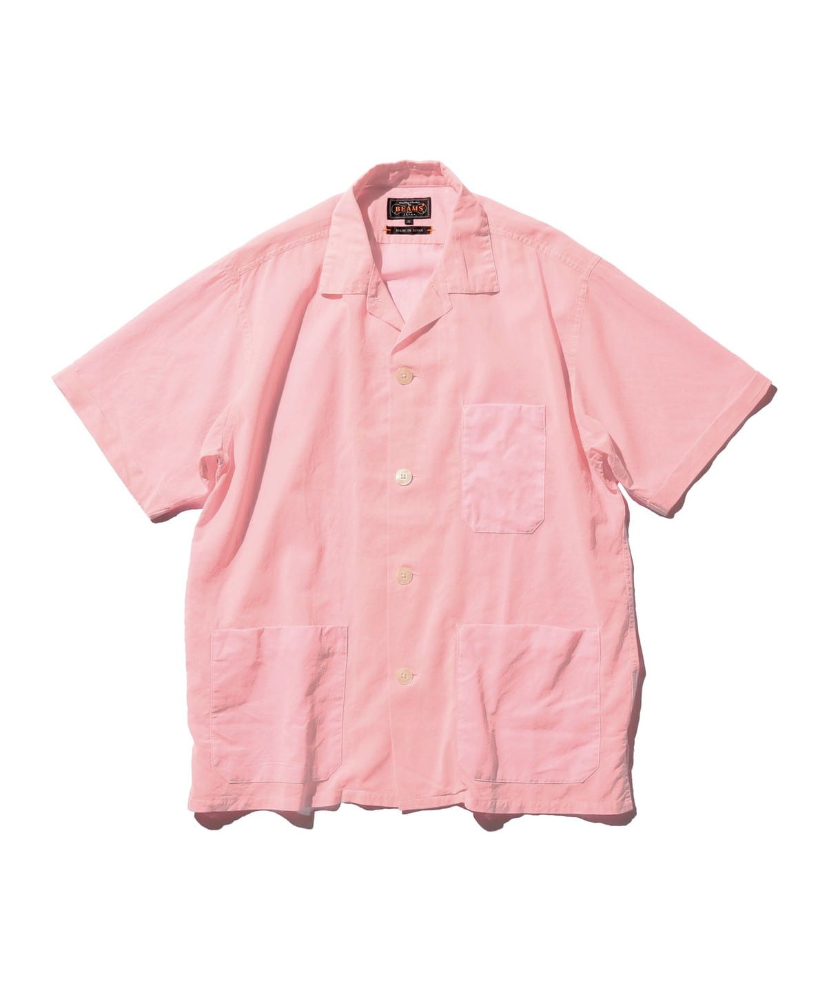 Beach Shirt 100/2 Organdy Garment Dye シャツ・ブラウス MEN PINK S Beach Shirt 100/2 Organdy Garment Dye シャツ・ブラウス MEN PINK S