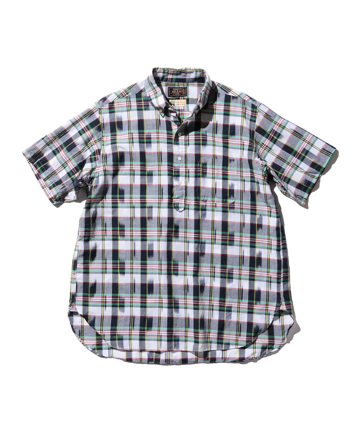 B. D. Pullover Classic-fit Ikat Madras シャツ・ブラウス MEN WHITE S B. D. Pullover Classic-fit Ikat Madras シャツ・ブラウス MEN WHITE S