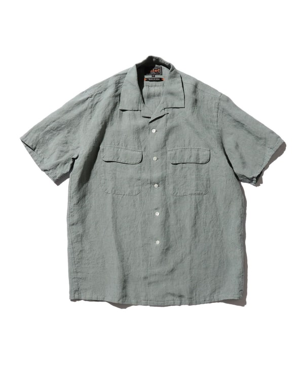 BEAMS PLUS（ビームス プラス）Open Collar 1/40 Linen（シャツ