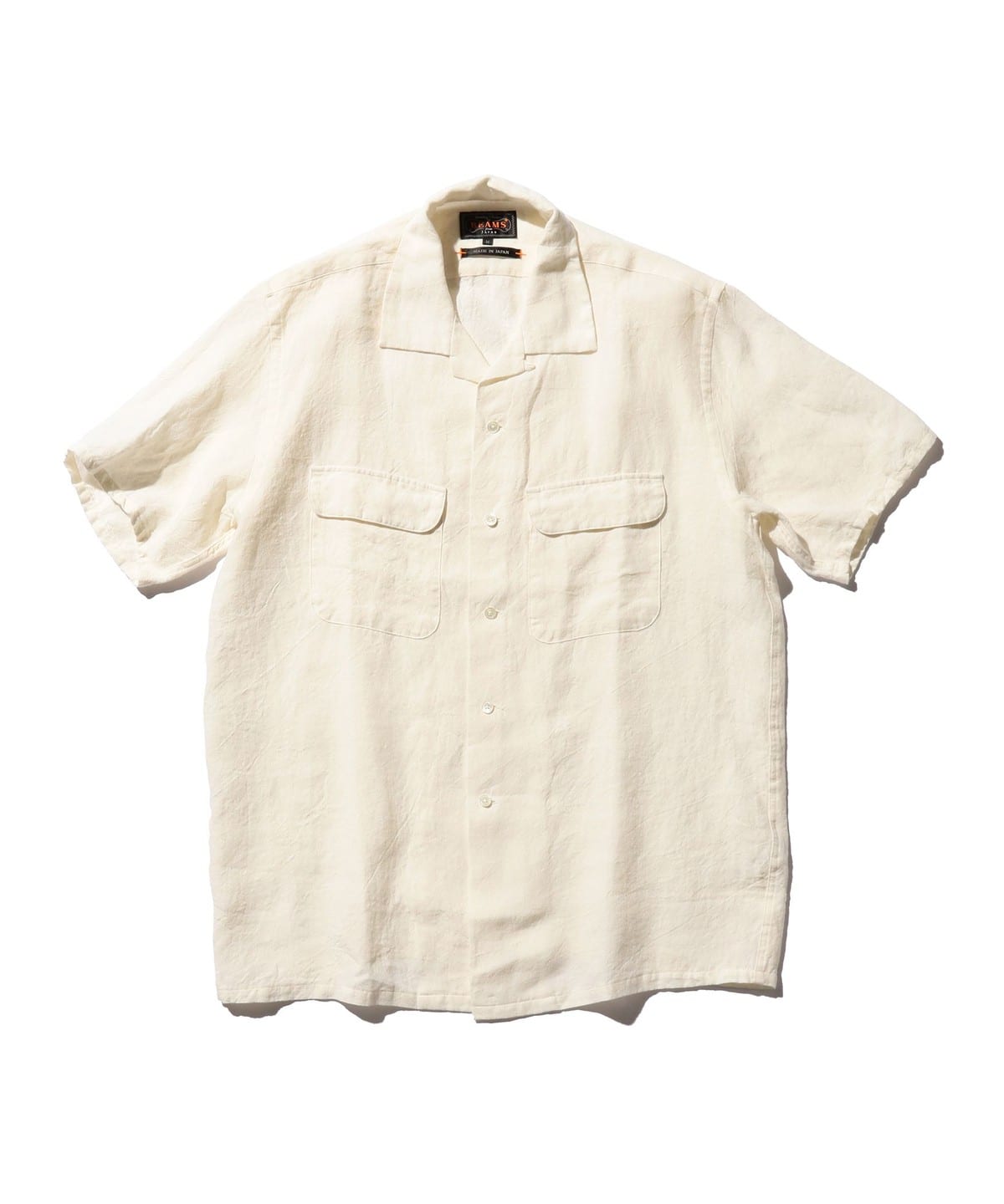 Open Collar 1/40 Linen シャツ・ブラウス MEN WHITE S Open Collar 1/40 Linen シャツ・ブラウス MEN WHITE S