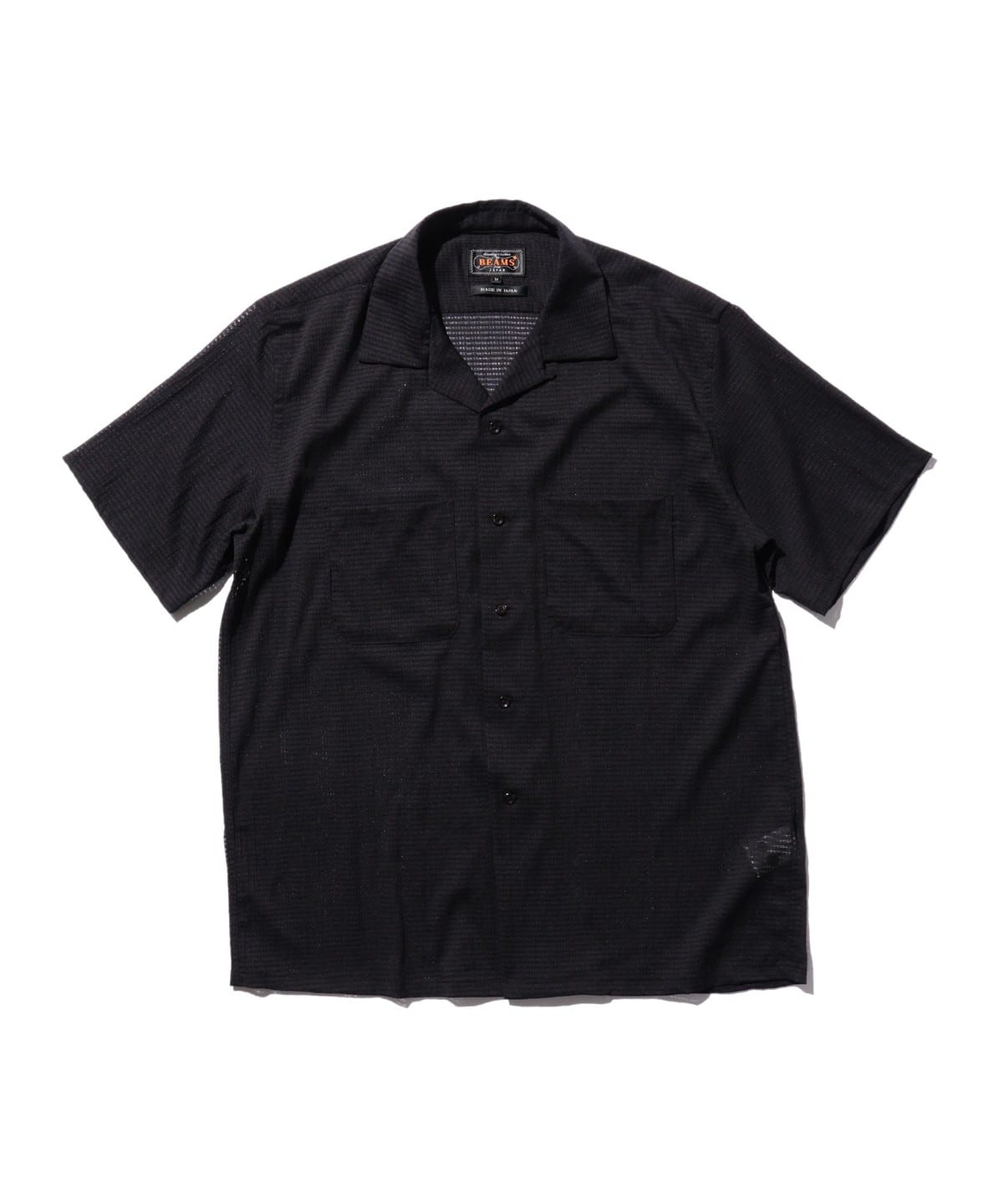 Open Color Mesh シャツ・ブラウス MEN BLACK XL Open Color Mesh シャツ・ブラウス MEN BLACK XL