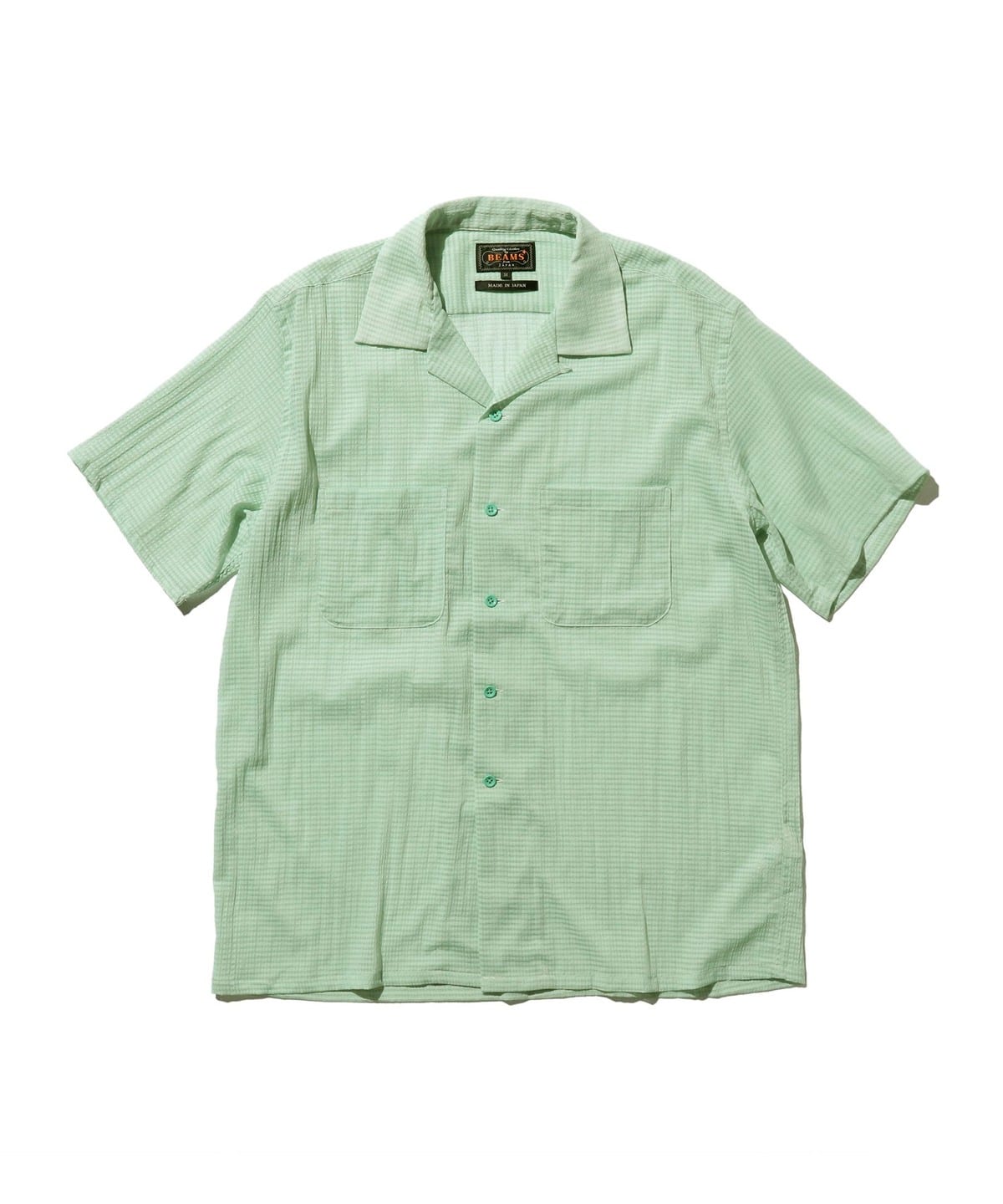 Open Color Mesh シャツ・ブラウス MEN MINT. GRN S Open Color Mesh シャツ・ブラウス MEN MINT. GRN S