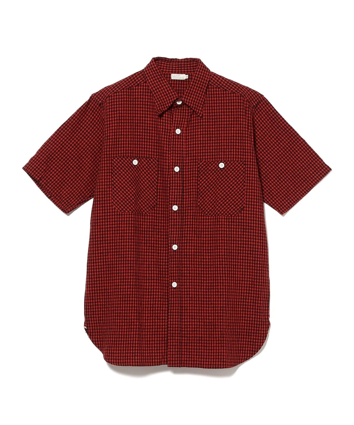 WAREHOUSE & CO. ウェアハウスカンパニー / Lot 3056 SHORT SLEEVE CHECK WORK SHIRTS シャツ・ブラウス MEN レッド 42 WAREHOUSE & CO. ウェアハウスカンパニー / Lot 3056 SHORT SLEEVE CHECK WORK SHIRTS シャツ・ブラウス MEN レッド 42