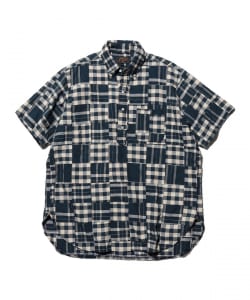 B.D. Pullover Classic-fit Patchwork Madras Blue