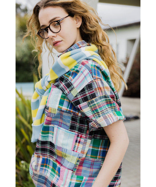 BEAMS PLUS（ビームス プラス）B.D. Pullover Classic-fit Patchwork