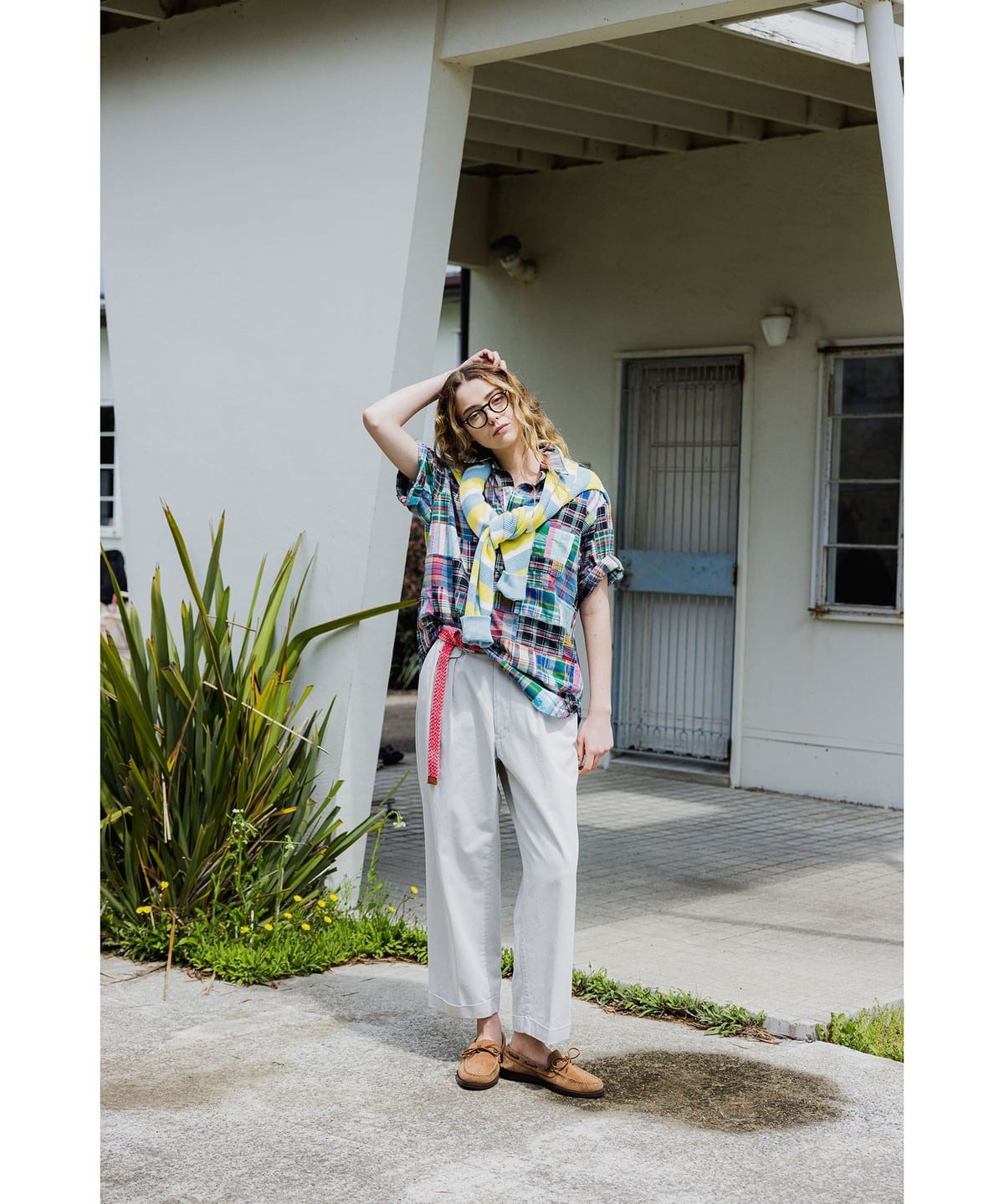 BEAMS PLUS BEAMS PLUS BD Pullover Classic-fit Patchwork Madras
