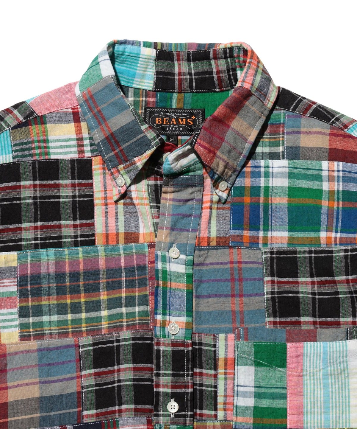 BEAMS PLUS BEAMS PLUS BD Pullover Classic-fit Patchwork Madras