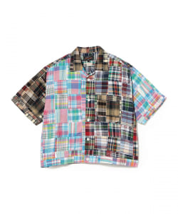 Cabana Boy-SHT Patchwork Madras Beige