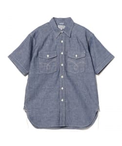 KENNETH FIELD / Barn Short Sleeve Shirts Chambray