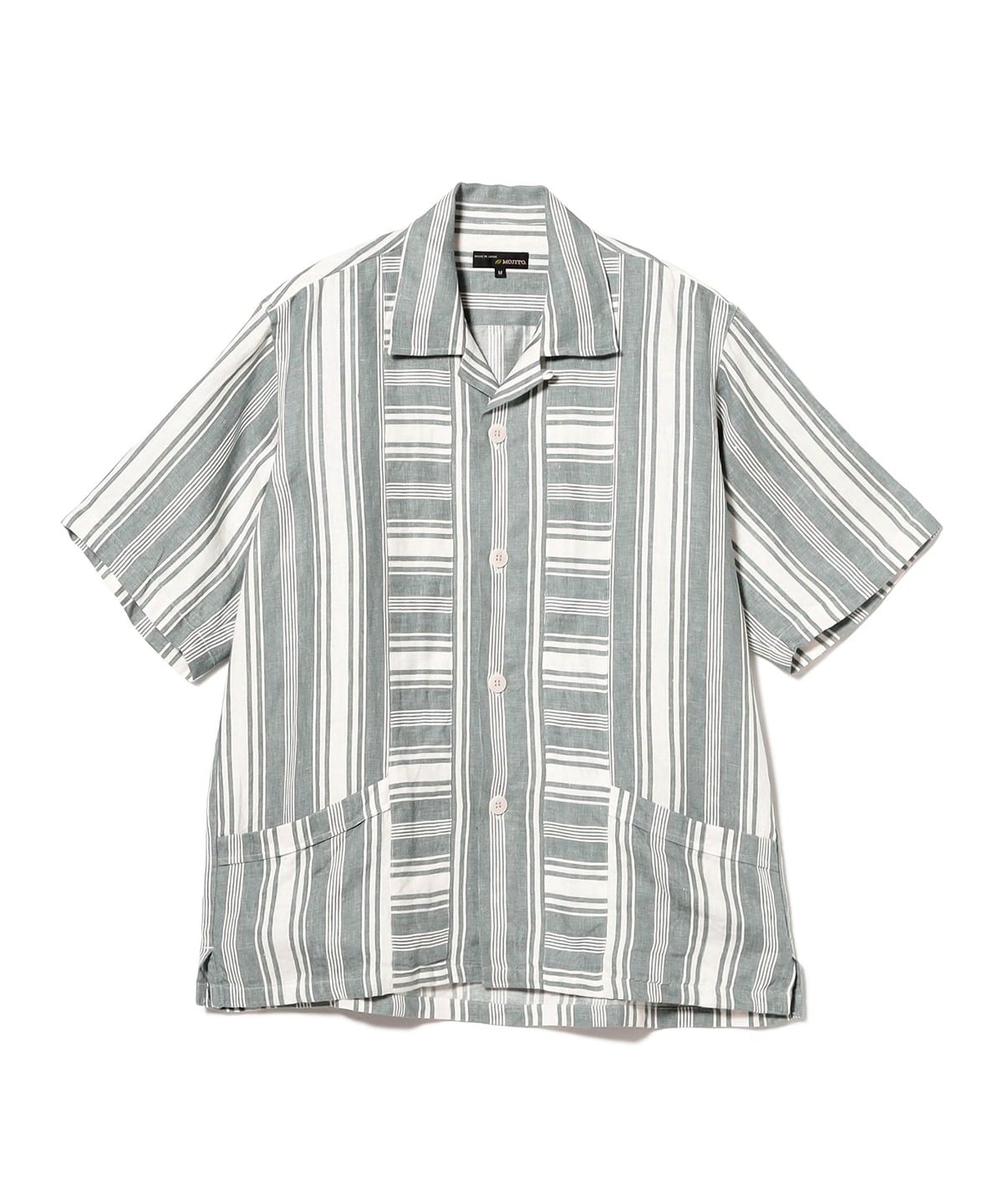 Mビームス別注mojito開襟USA製individualized shirts BEAMS PLUS（ビームス プラス）MOJITO / GREGORIO SHIRTS（シャツ