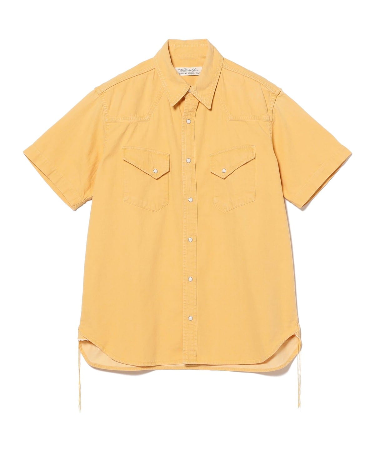 �y�ʒ��zREMI RELIEF ���~�����[�t / Denim Western shirt Short Sleeve Color Denim �V���c�E�u���E�X MEN FADE YELLOW S