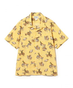 RRL / Western Print Linen Cotton Camp Shirt