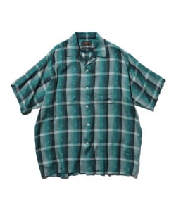 Open Collar Sashiko Ombre