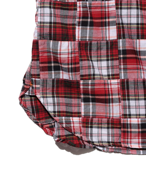 BEAMS PLUS BEAMS PLUS Pullover Classic-fit Patchwork Madras