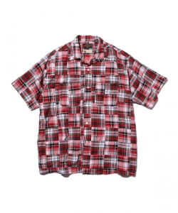 Open Collar Patchwork Madras