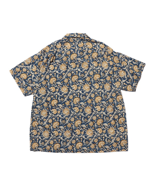 Open Collar Block Print ①