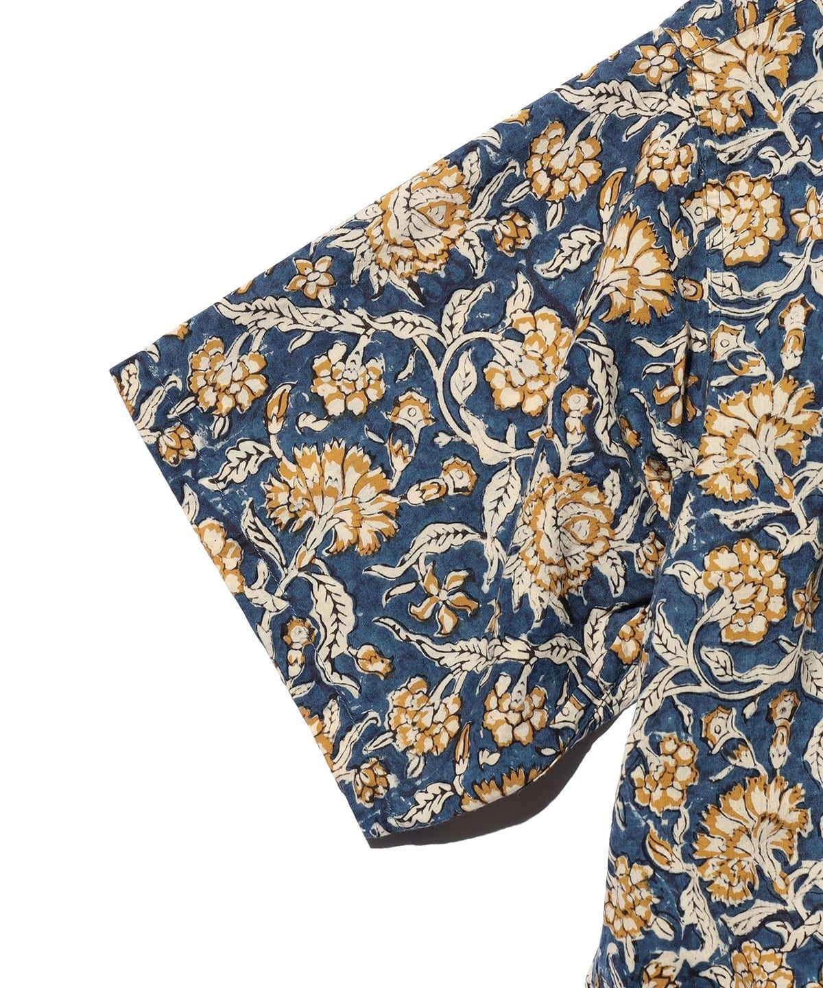 BEAMS PLUS（ビームス プラス）Open Collar Block Print ①（シャツ