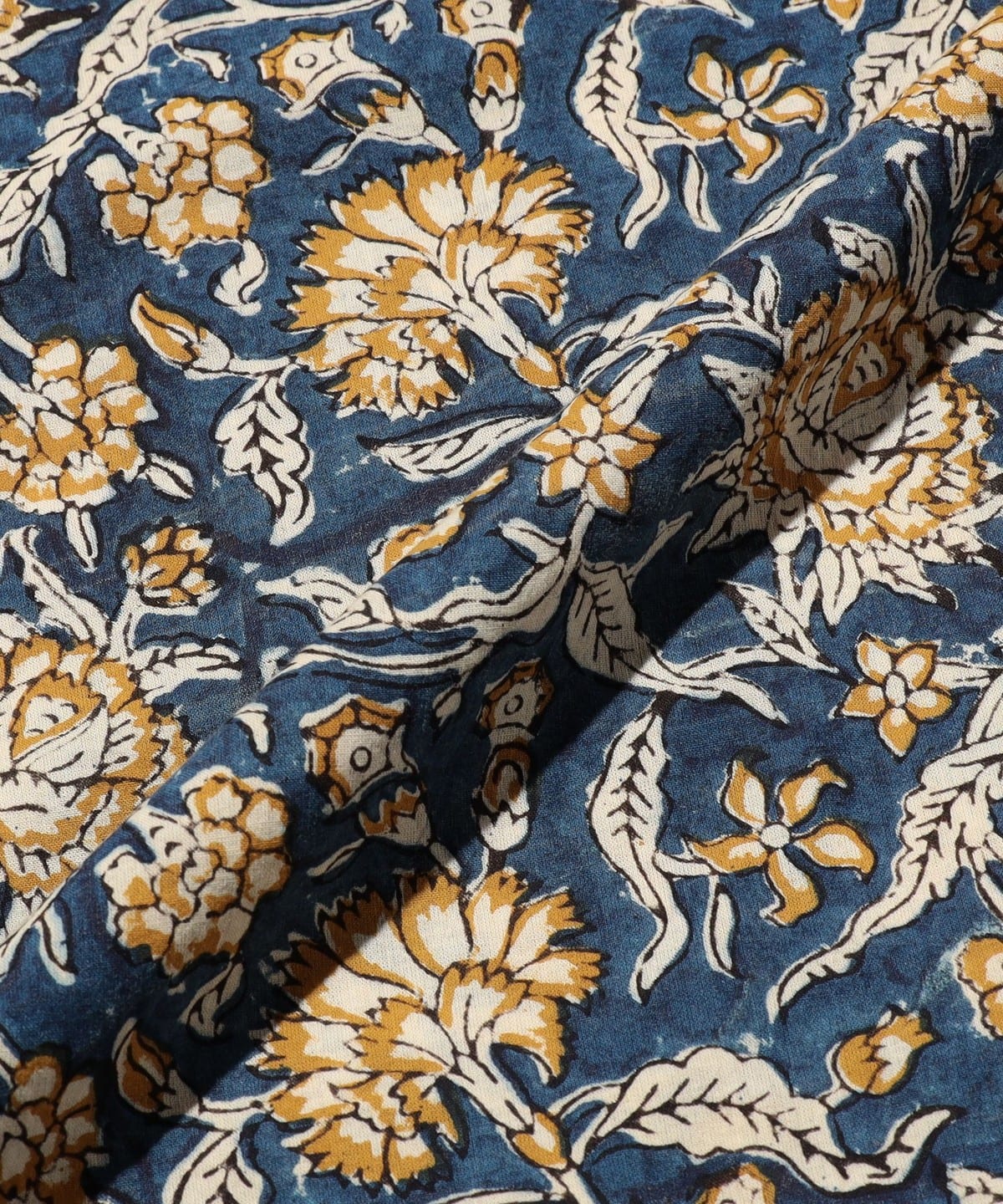 BEAMS PLUS（ビームス プラス）Open Collar Block Print ①（シャツ
