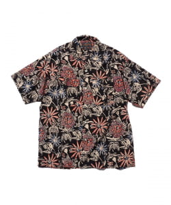 Open Collar Block Print ②