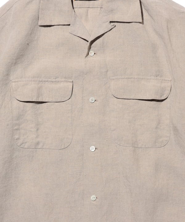 BEAMS PLUS（ビームス プラス）Open Collar 1/40 Linen（シャツ
