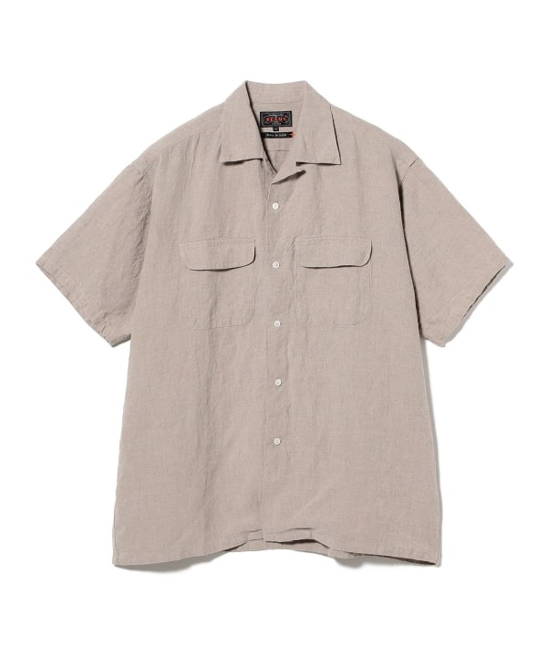 BEAMS PLUS（ビームス プラス）Open Collar 1/40 Linen（シャツ