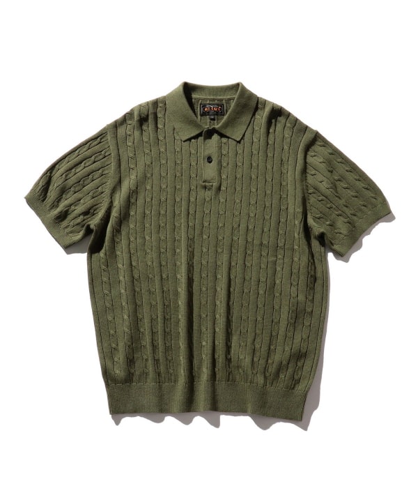 BEAMS PLUS（ビームス プラス）BEAMS PLUS / Knit Polo Cable（シャツ 