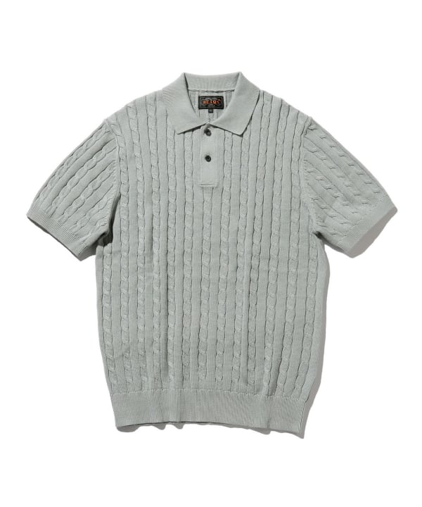 BEAMS PLUS（ビームス プラス）BEAMS PLUS / Knit Polo Cable（シャツ 