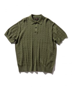 BEAMS PLUS / Knit Polo Cable
