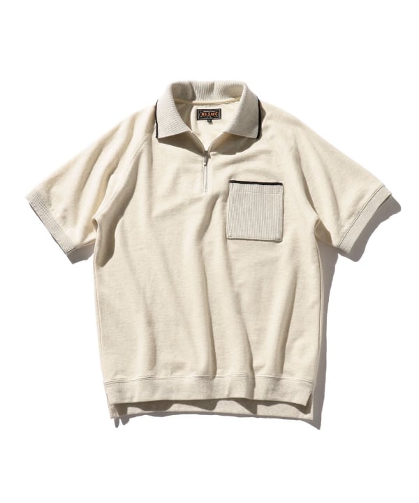 BEAMS PLUS（ビームス プラス）BEAMS PLUS / Half Zip Polo Light 