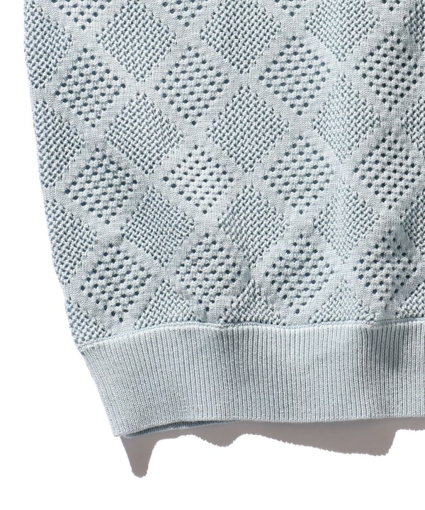 BEAMS PLUS（ビームス プラス）Zip Knit Polo Mesh（シャツ