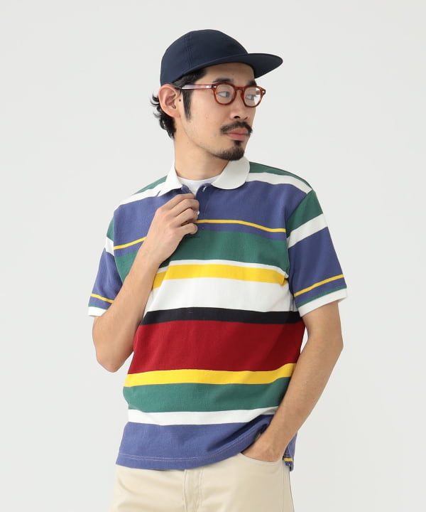 BEAMS PLUS (BEAMS PLUS) BEAMS PLUS / Inlay Polo Stripe (Shirts 