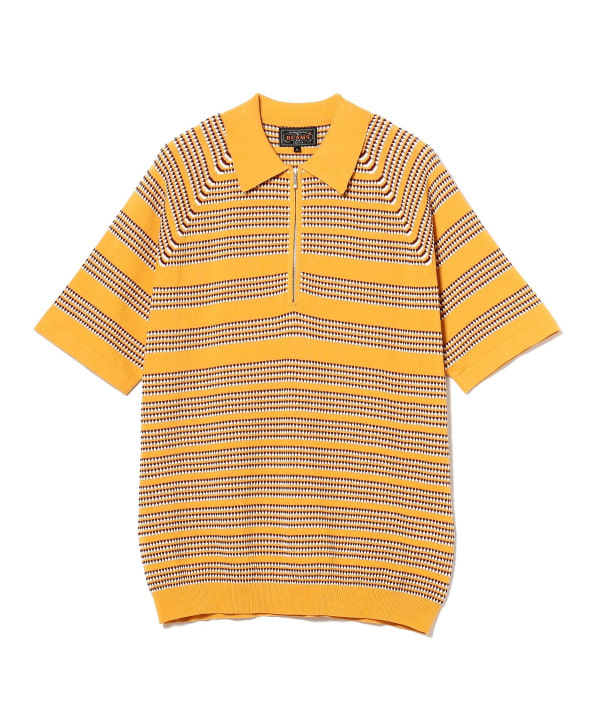 BEAMS PLUS Half Zip Knit Polo BEAMS PLUS (Shirts, Blouses
