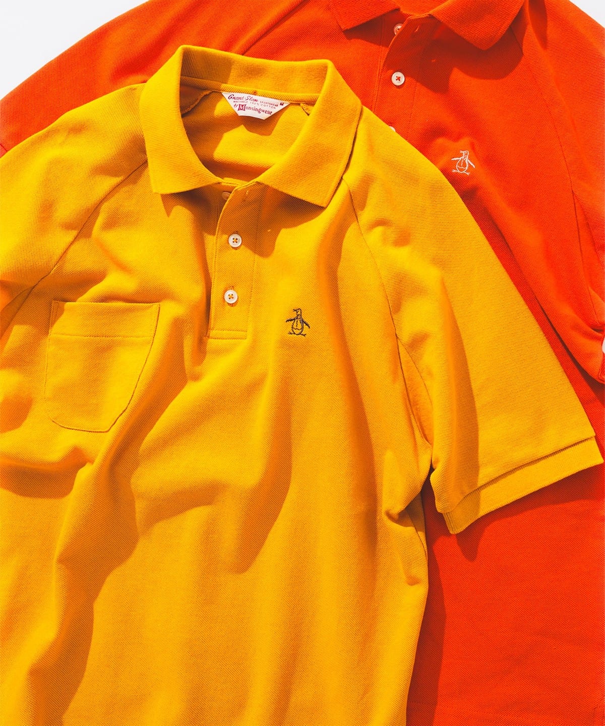 Munsingwear マンシングウェア / Solid Poloshirt シャツ・ブラウス MEN YELLOW S Munsingwear マンシングウェア / Solid Poloshirt シャツ・ブラウス MEN YELLOW S