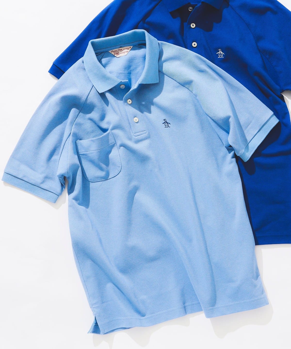 Munsingwear マンシングウェア / Solid Poloshirt シャツ・ブラウス MEN SAX S Munsingwear マンシングウェア / Solid Poloshirt シャツ・ブラウス MEN SAX S