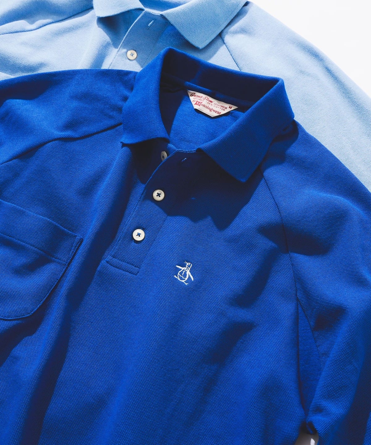 Munsingwear マンシングウェア / Solid Poloshirt シャツ・ブラウス MEN BLUE S Munsingwear マンシングウェア / Solid Poloshirt シャツ・ブラウス MEN BLUE S