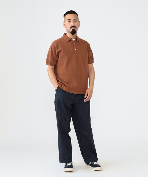 BEAMS PLUS（ビームス プラス）Knit Polo 12G（シャツ・ブラウス