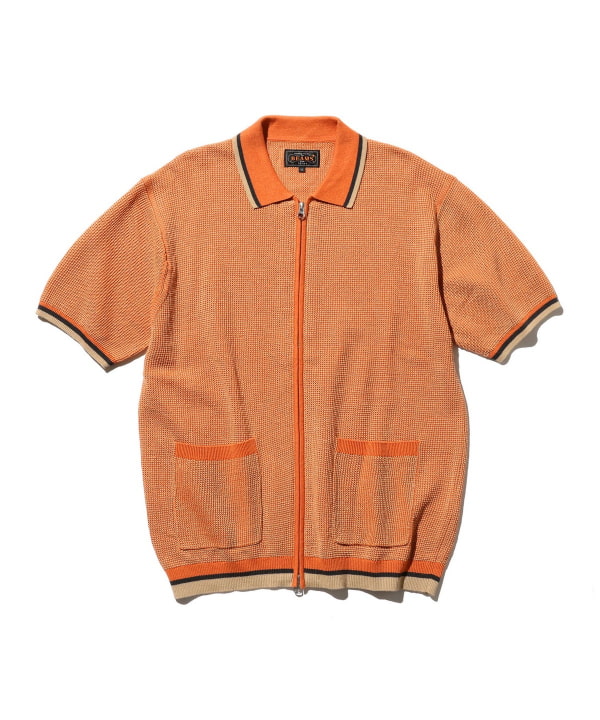 BEAMS PLUS（ビームス プラス）Zip Knit Polo Solid（シャツ
