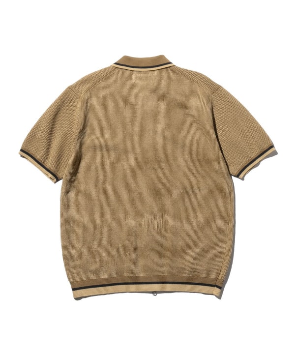 BEAMS PLUS(ビームス プラス)Zip Knit Polo Solid(シャツ BEAMS PLUS(ビームス プラス)Zip Knit Polo Solid(シャツ