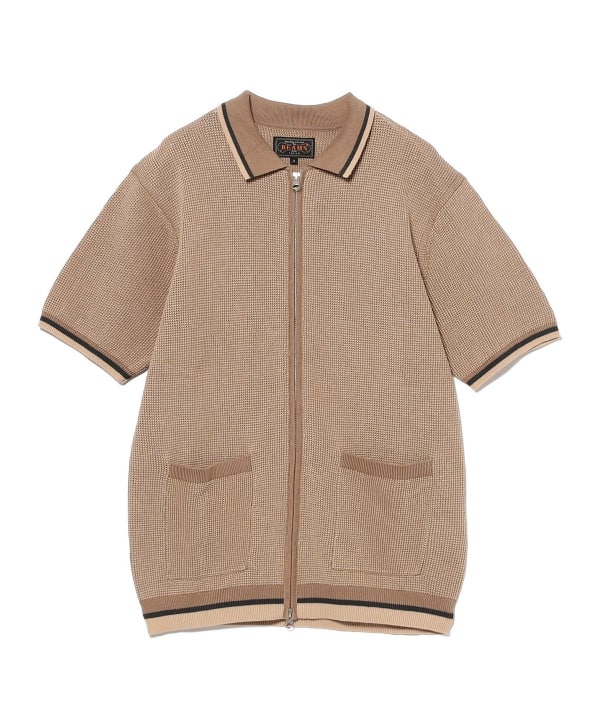 BEAMS PLUS（ビームス プラス）Zip Knit Polo Solid（シャツ