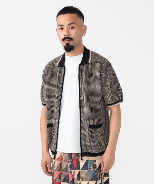 BEAMS PLUS（ビームス プラス）Zip Knit Polo Solid（シャツ