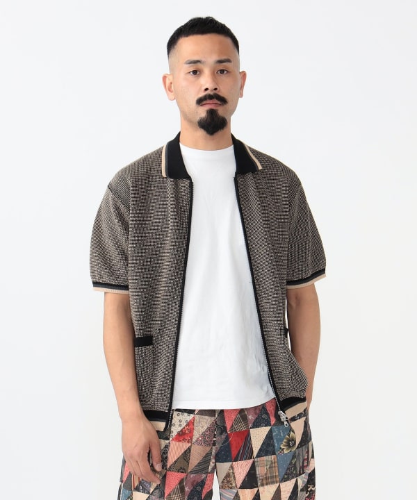 BEAMS PLUS（ビームス プラス）Zip Knit Polo Solid（シャツ