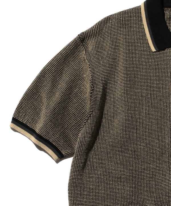 BEAMS PLUS(ビームス プラス)Zip Knit Polo Solid(シャツ BEAMS PLUS(ビームス プラス)Zip Knit Polo Solid(シャツ